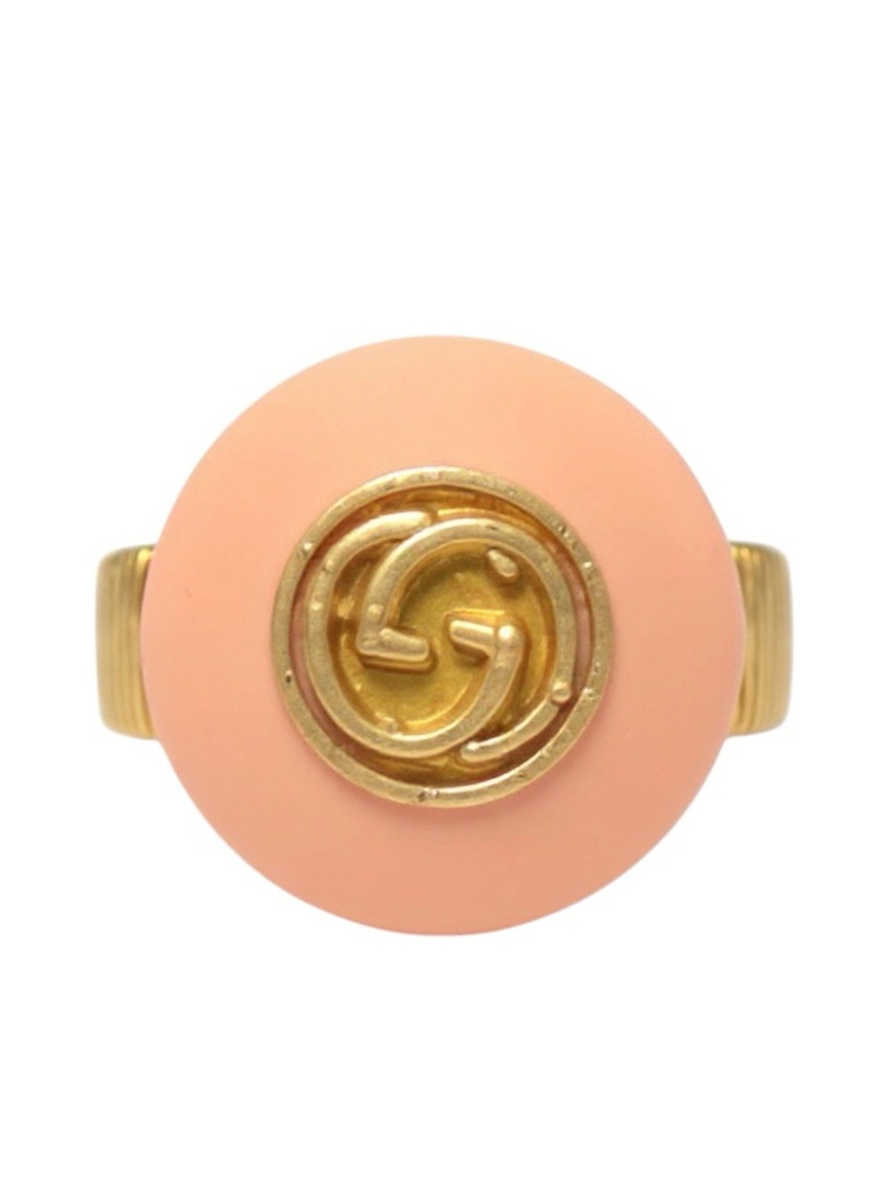 Upcycled Gucci GG  Button Cocktail Ring - Picture 2 of 4